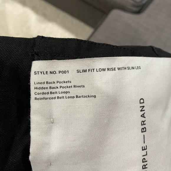 Purple brand black slim fit low rise with slim leg jeans - Picture 4 of 7